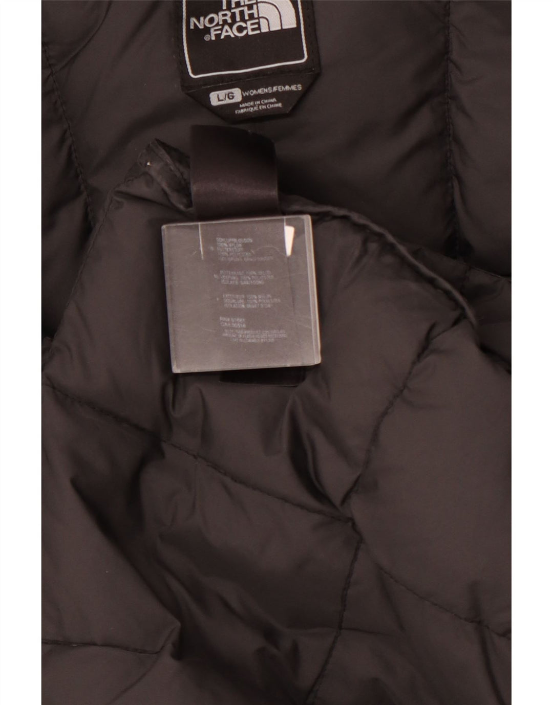 Casaco acolchoado com capuz feminino THE NORTH FACE Reino Unido 40 grande nylon preto