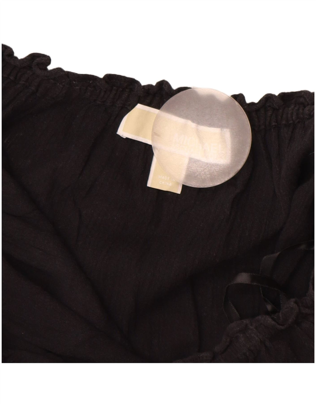 Blusa feminina MICHAEL KORS UK 14 grande algodão preto