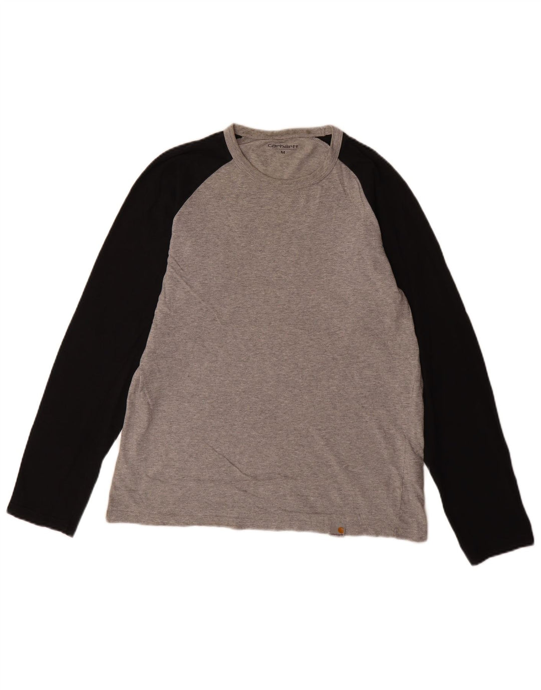 Top masculino Carhartt manga comprida cinza médio algodão colorblock