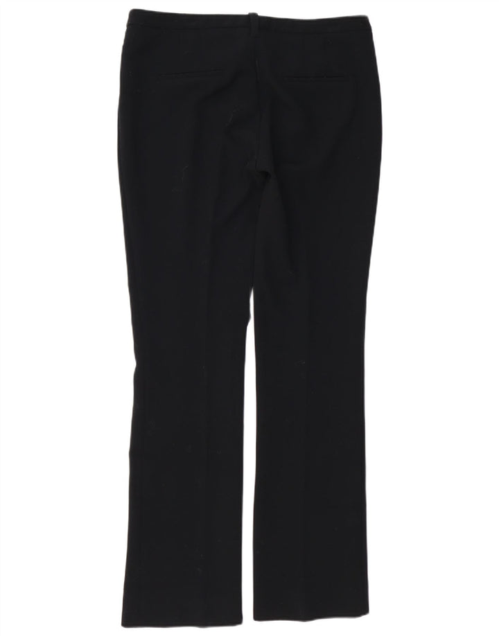 Calça feminina ZARA de terno reto grande W30 L32 preta