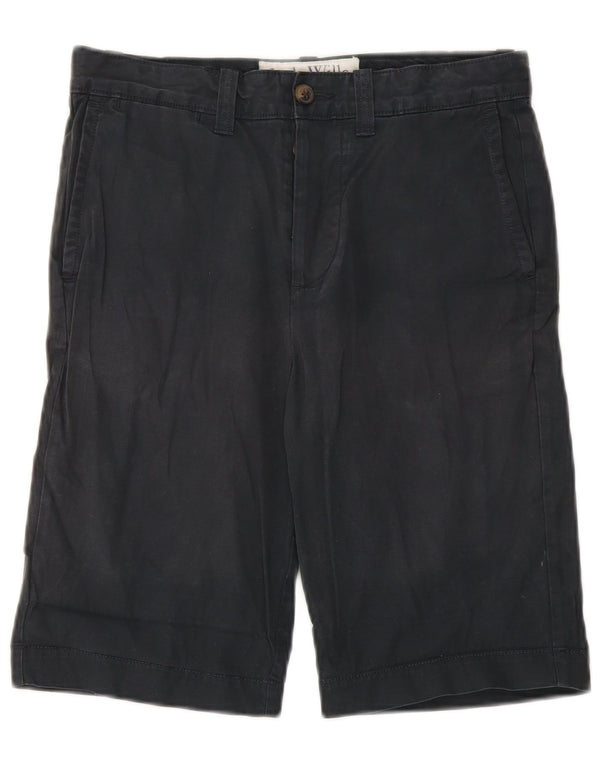 Shorts Chino feminino Jack Wills W28 médio algodão azul marinho