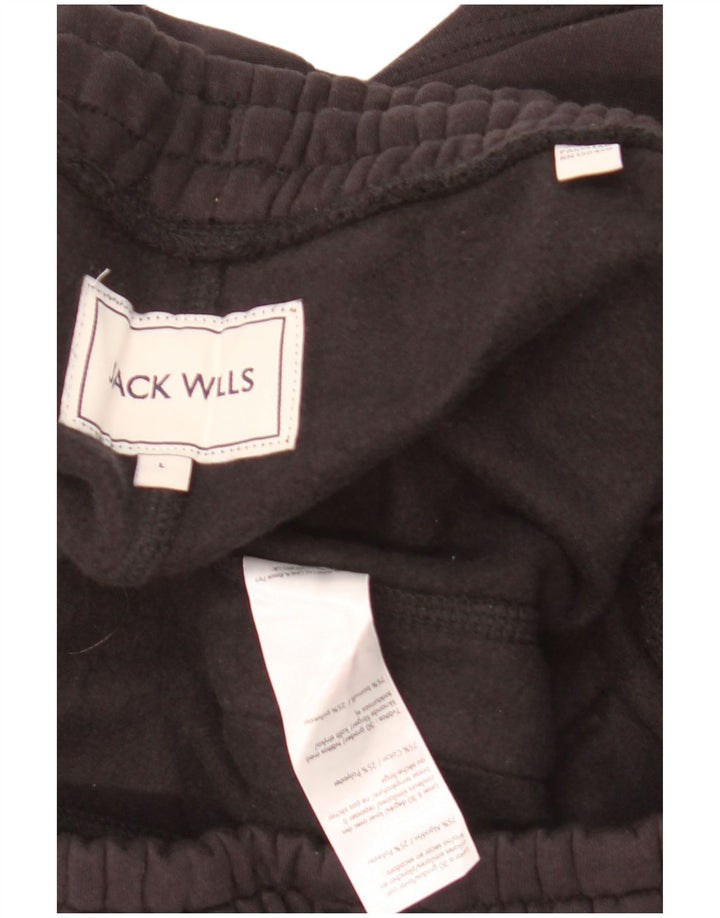 Jack Wills Mens Sport Shorts Grande Algodão Preto