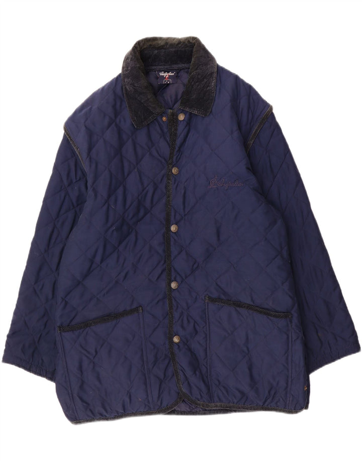 Jaqueta acolchoada masculina AUSTRALIAN L'ALPINA IT 50 grande poliéster azul marinho