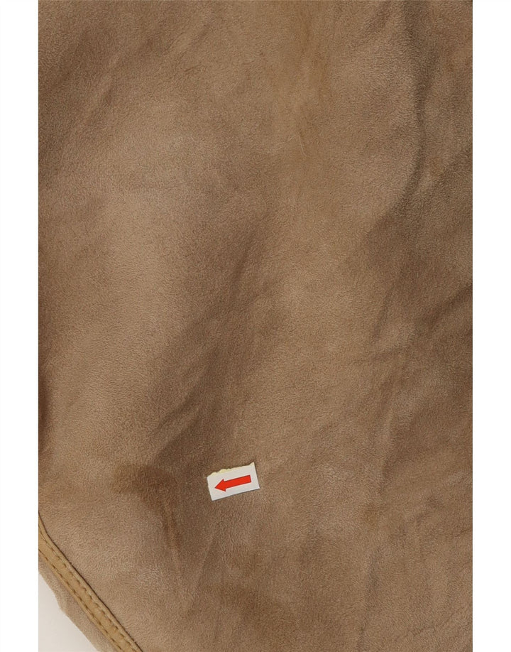 Jaqueta feminina de shearling CONBIPEL UK 16 grande shearling bege