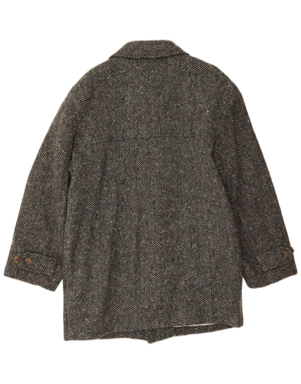 Sobretudo masculino Faciba IT 52 XL lã espinha de peixe cinza