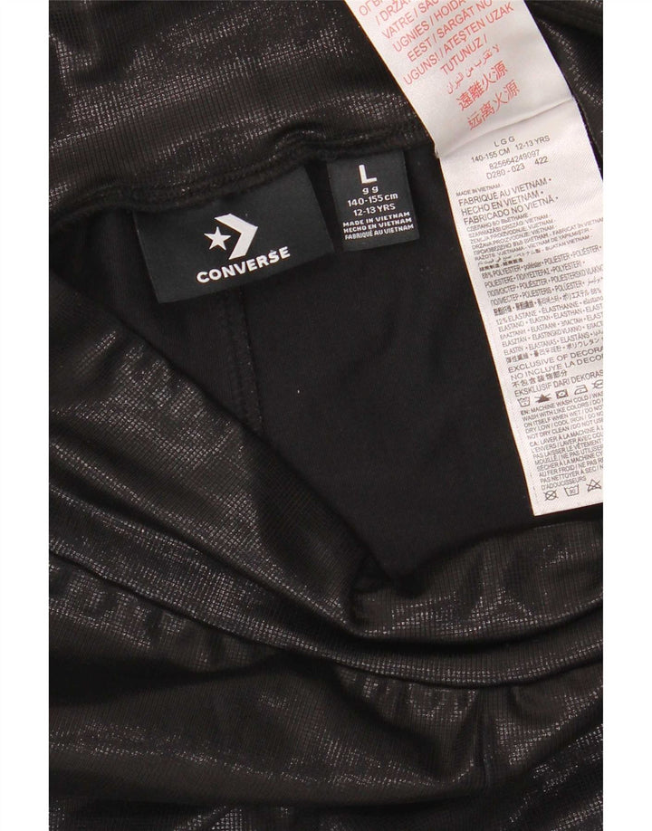 Leggings Converse Menina 12-13 Anos Grande Poliéster Preto