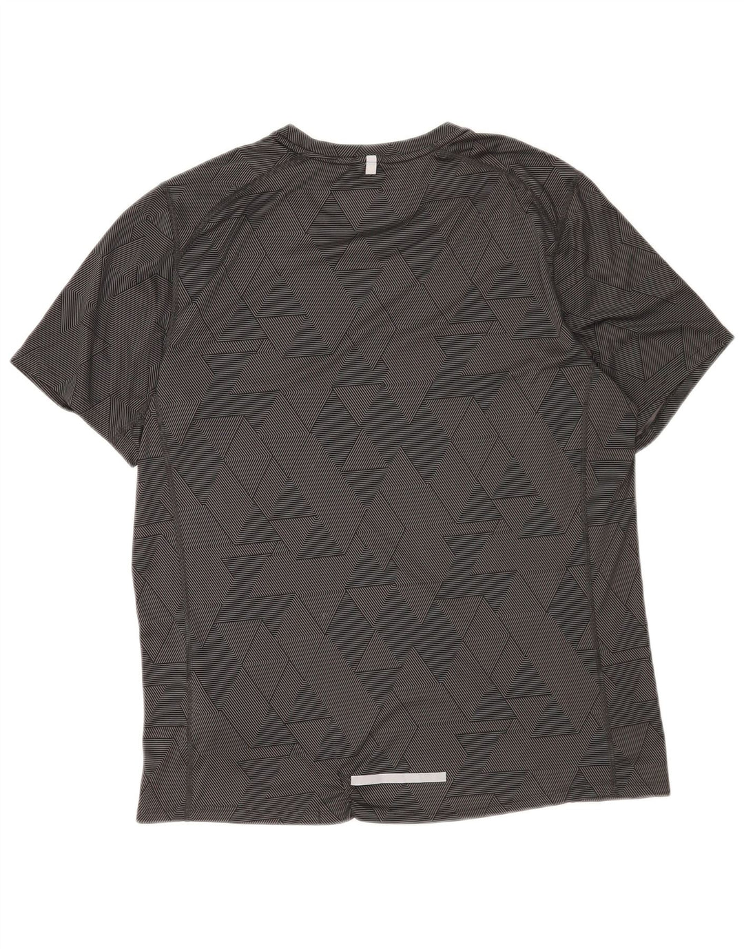 Camiseta Nike Masculina Dri Fit Top Grande Poliéster Geométrico Preto