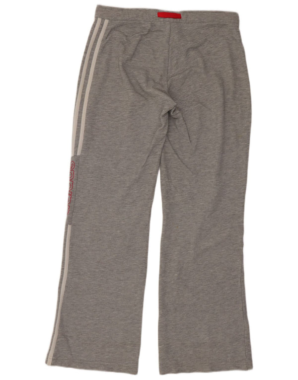 Adidas Womens Graphic Tracksuit Calças UK 10 Pequeno Cinza Algodão Esportes