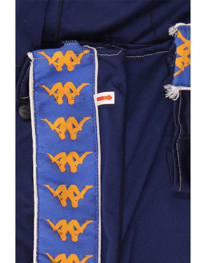 Calça de treino masculina KAPPA gráfica pequena azul marinho colorblock
