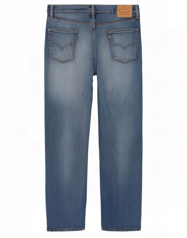 Jeans retos masculinos Levi's W34 L32 algodão azul