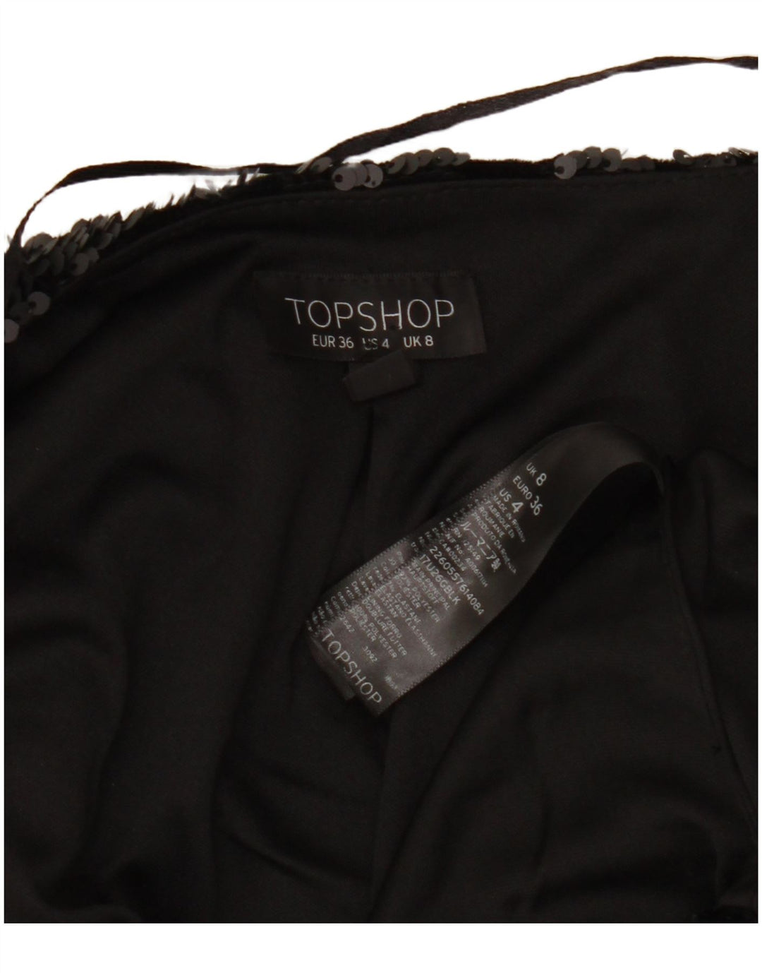 Jaqueta blazer feminina aberta TOPSHOP Reino Unido 8 poliéster preto pequeno