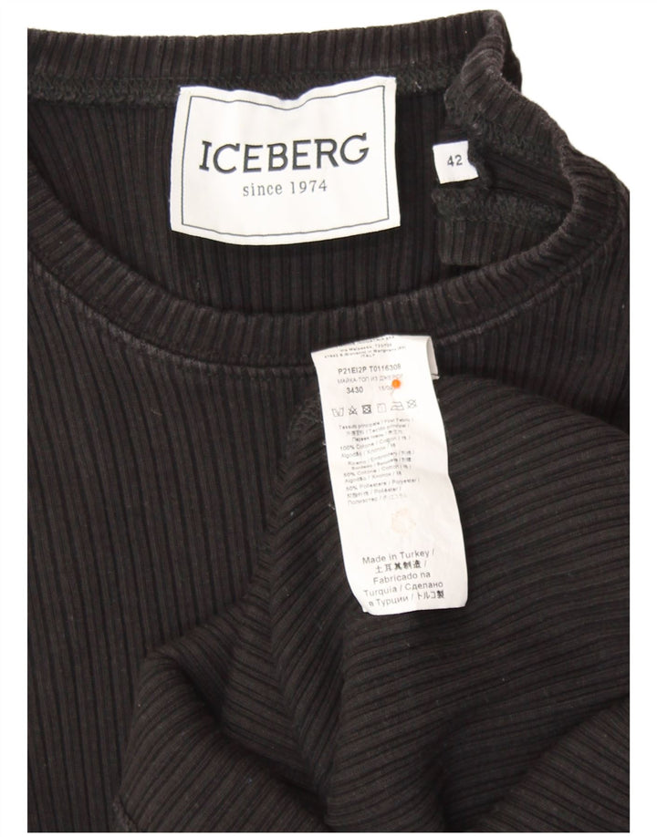 Colete feminino ICEBERG IT 42 algodão preto médio