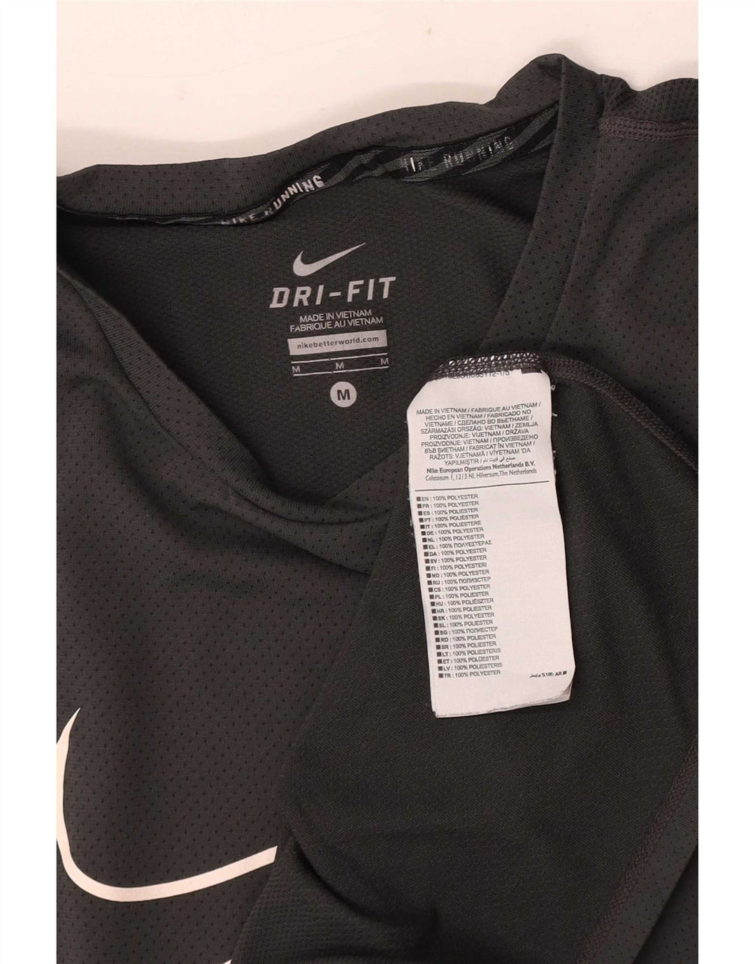 Camiseta Nike Masculina Dri Fit Graphic Top Cinza Médio Poliéster