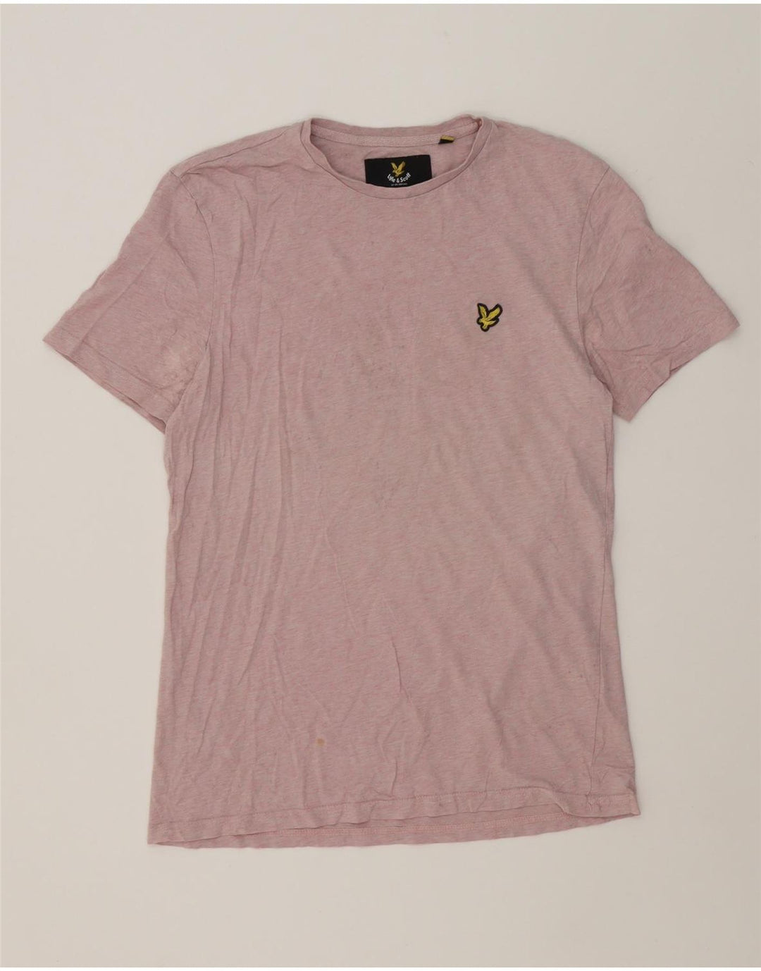 LYLE & SCOTT Mens T-Shirt Top Medium Pink Flecked Cotton Vintage Lyle & Scott and Second-Hand Lyle & Scott from Messina Hembry 