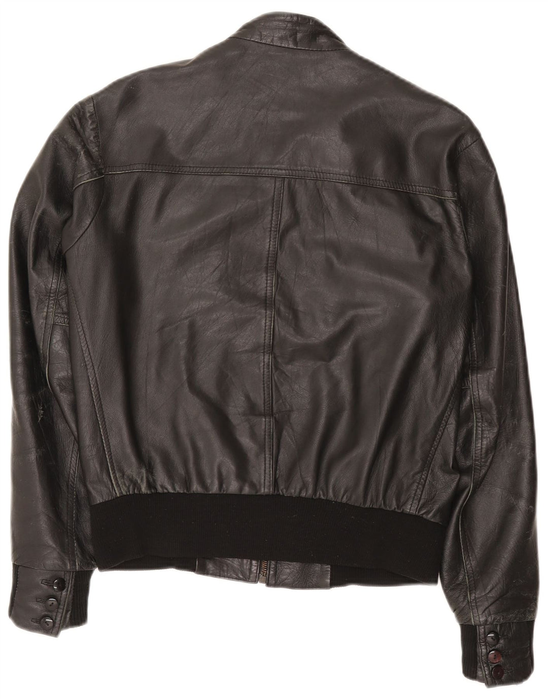 Jaqueta de couro masculina Kikc UK 38 média preta