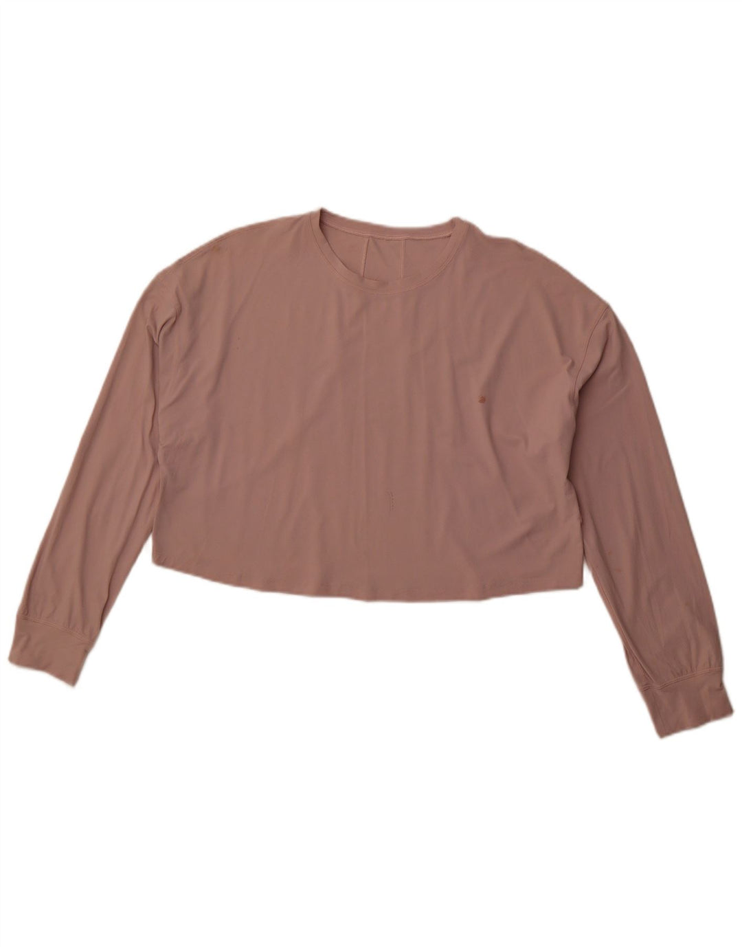 LULULEMON Top feminino de manga comprida e ajuste solto Reino Unido 14 rosa médio