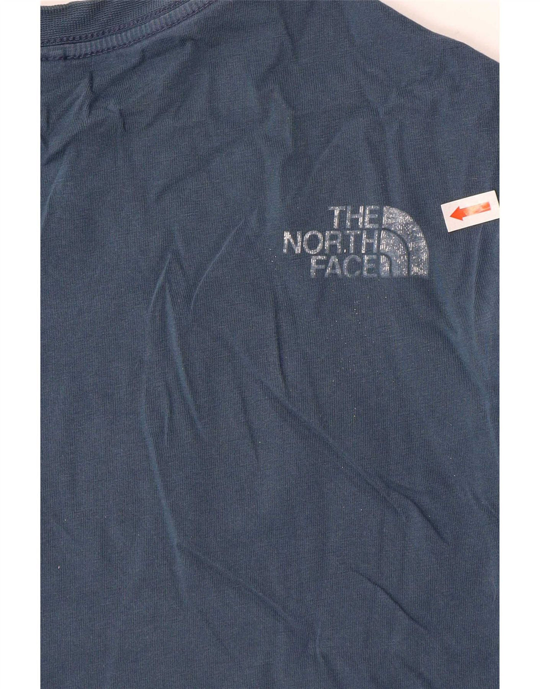 Camiseta gráfica masculina The North Face Top de algodão azul médio
