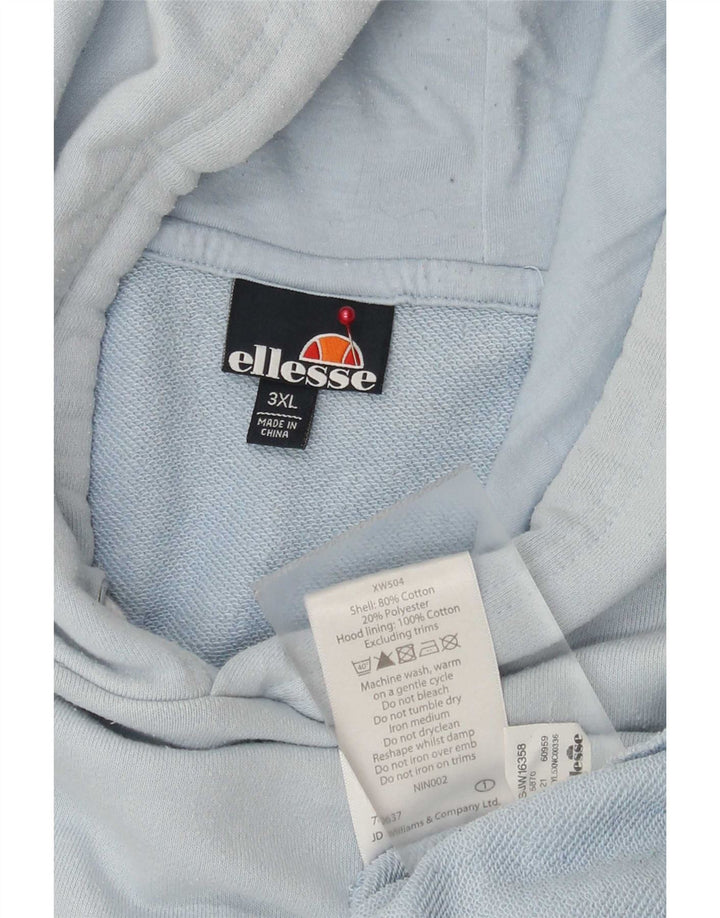 Ellesse moletom com capuz masculino 3XL algodão azul
