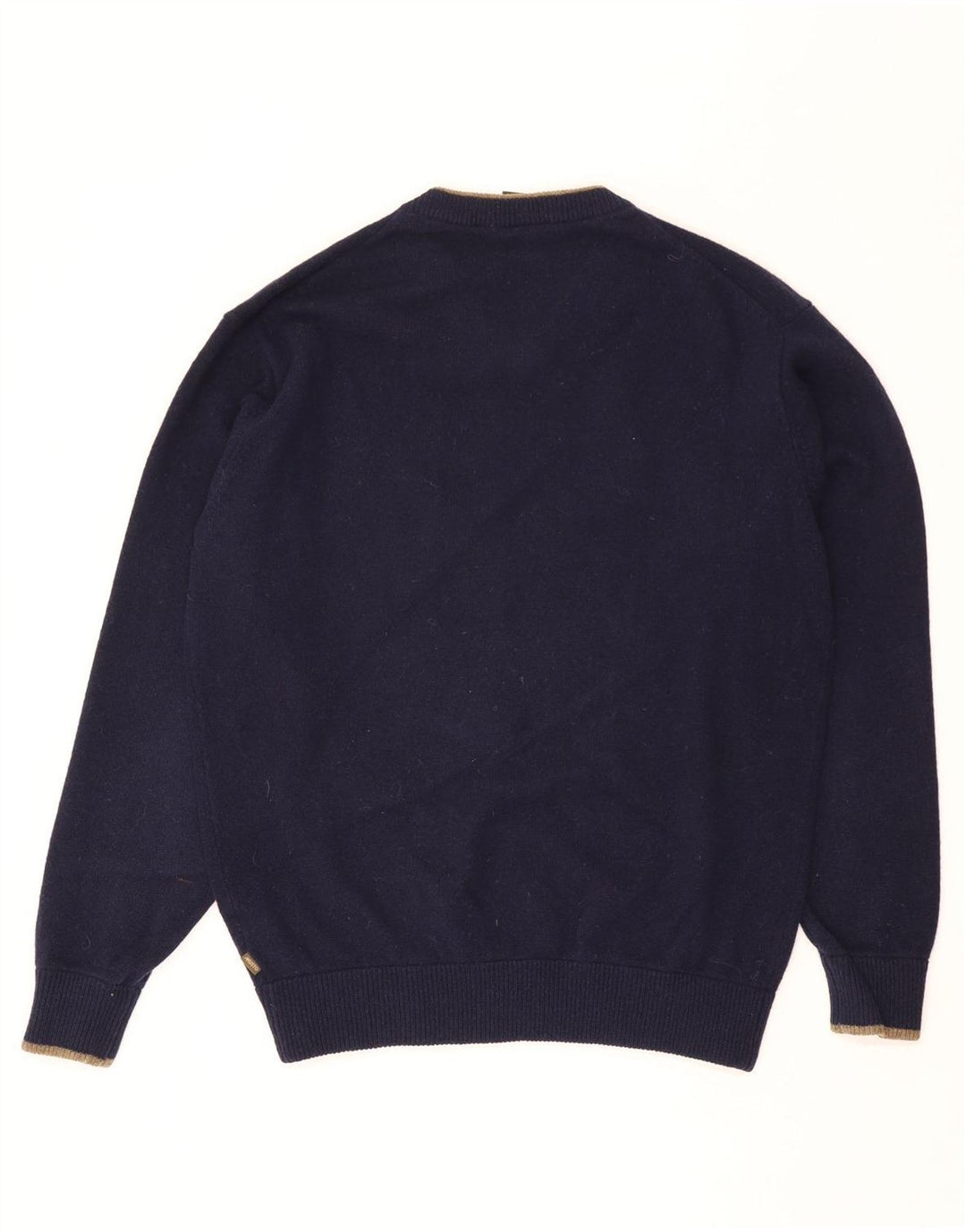Suéter masculino Musto com decote em V XL azul marinho