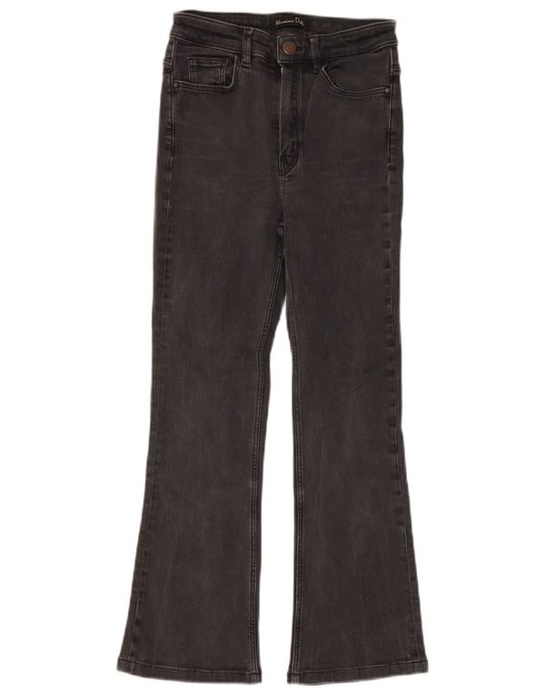 Calça jeans feminina Massimo Dutti EU 34 2XS W24 L24 cinza algodão