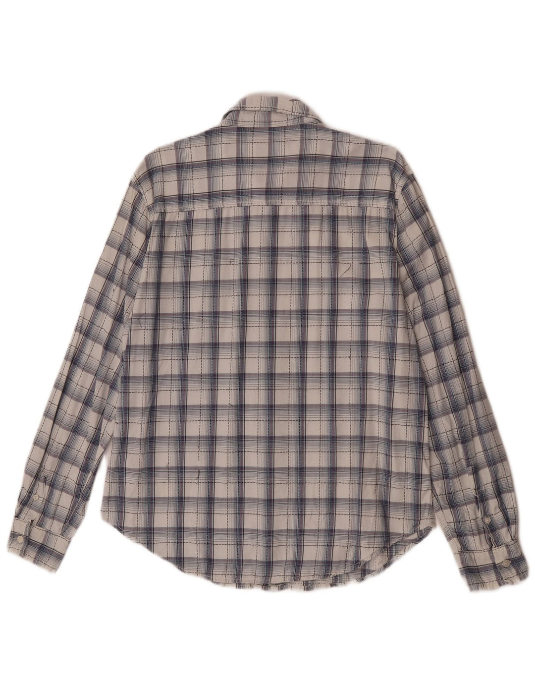 Camisa masculina Wrangler XL azul marinho xadrez algodão