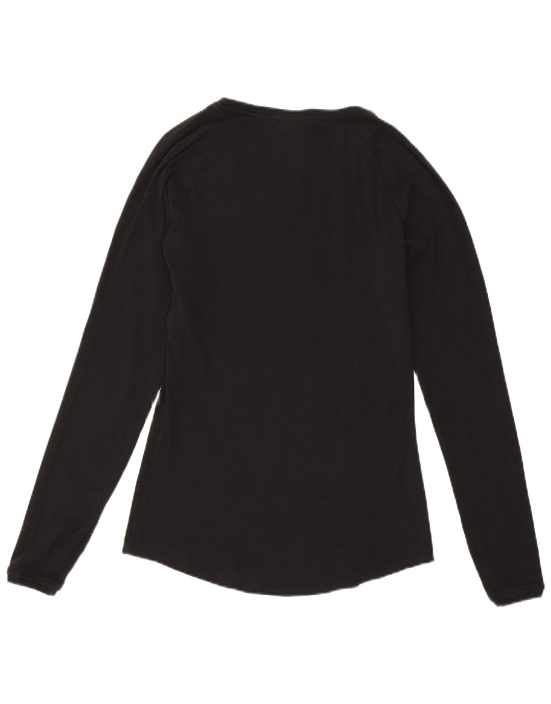 CHAMPION Top feminino Heritage Fit manga comprida Reino Unido 14 grande preto