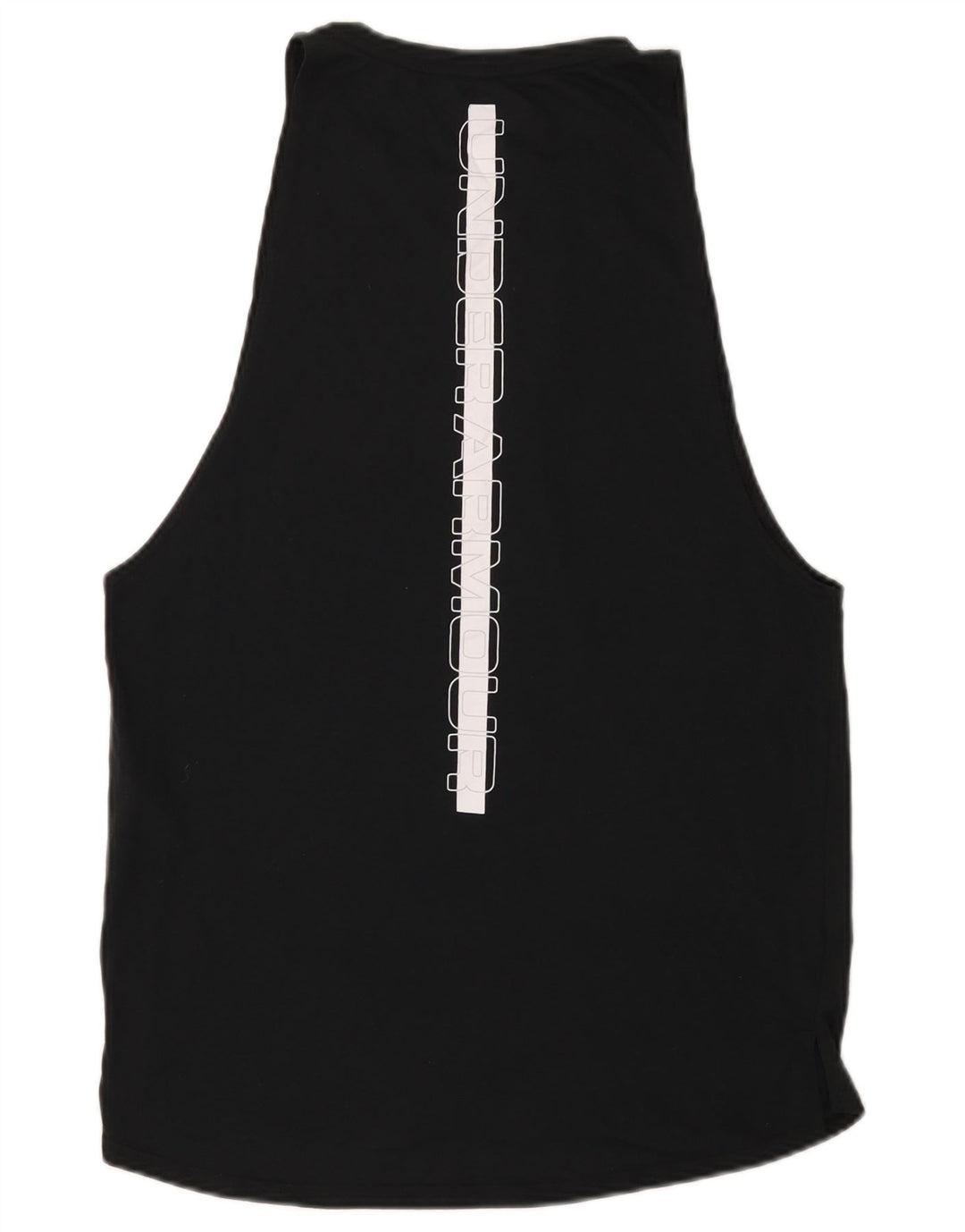 Under Armour Mens Fitted Graphic Vest Top Médio Poliéster Preto