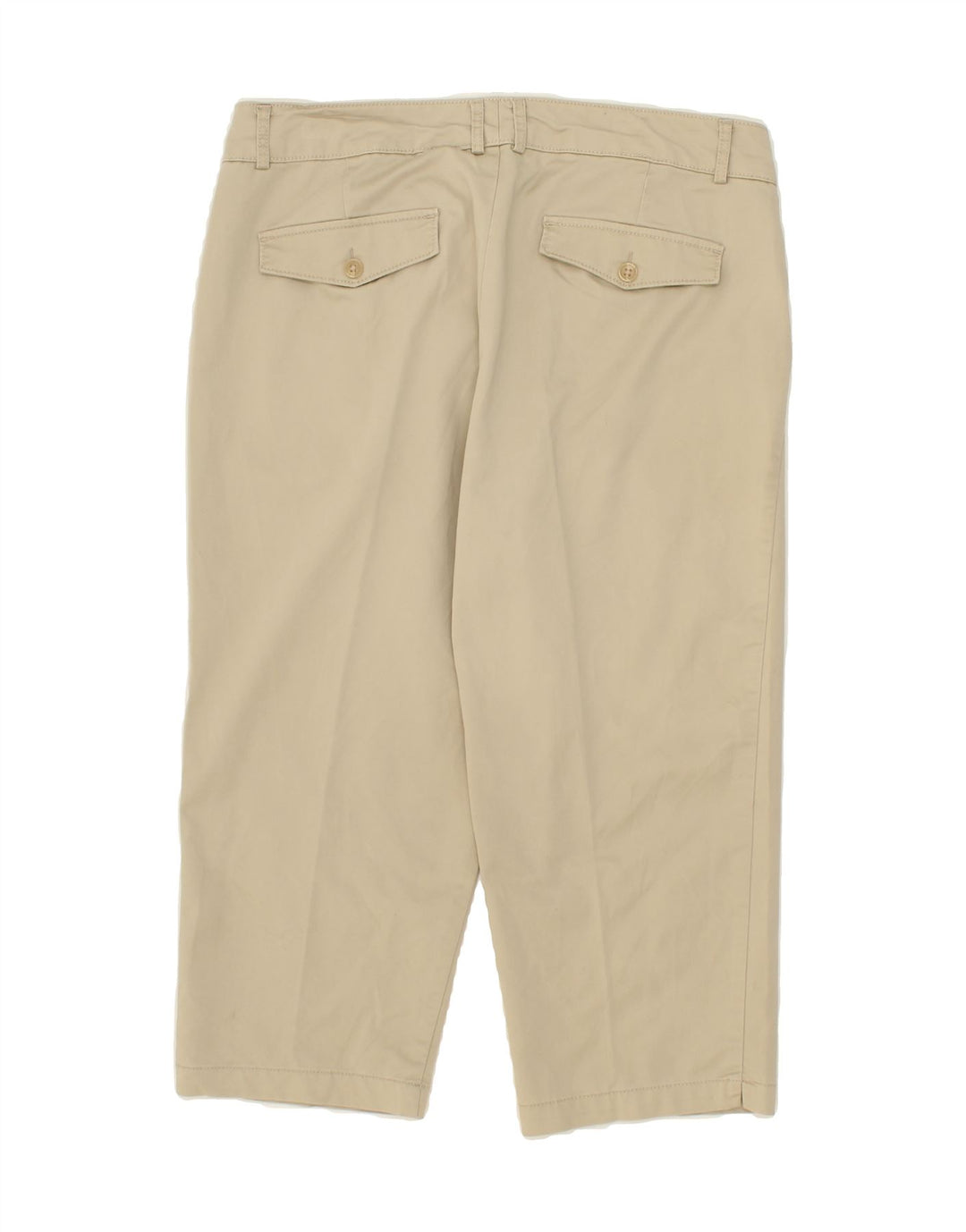 DOCKERS Womens Straight Capri Trousers US 12 Large W36 L21 Beige Cotton Vintage Dockers and Second-Hand Dockers from Messina Hembry 