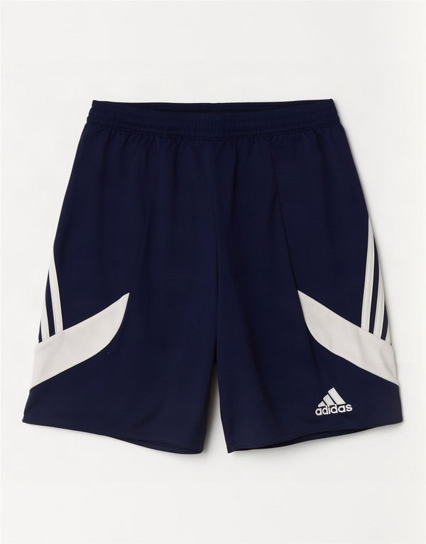 Adidas Masculino Climalite Sport Shorts Pequeno Azul Marinho Colorblock Poliéster