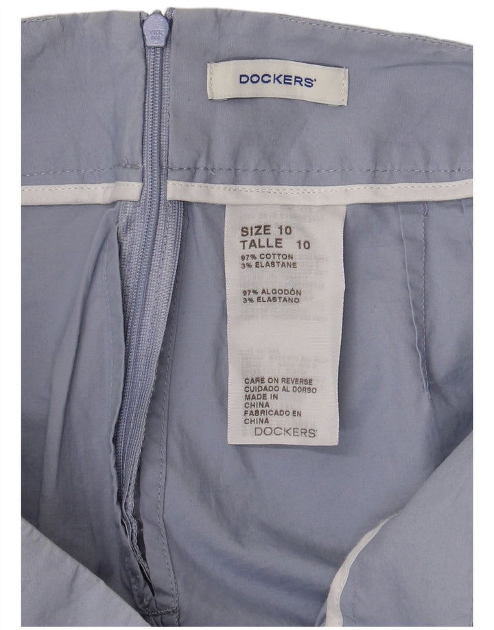 Minissaia feminina DOCKERS US 10 grande W32 algodão azul