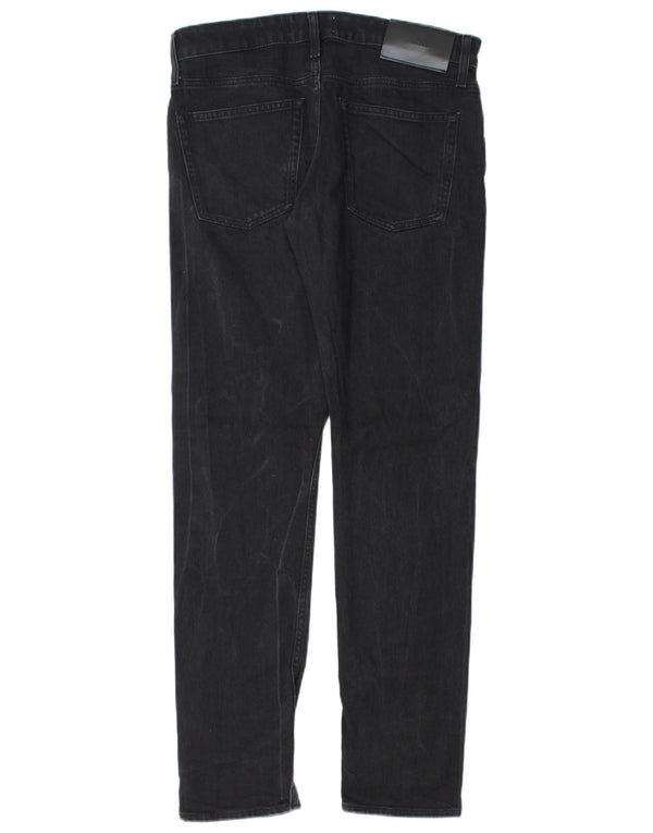 Calvin Klein Mens Jeans Slim W30 L32 Algodão Preto