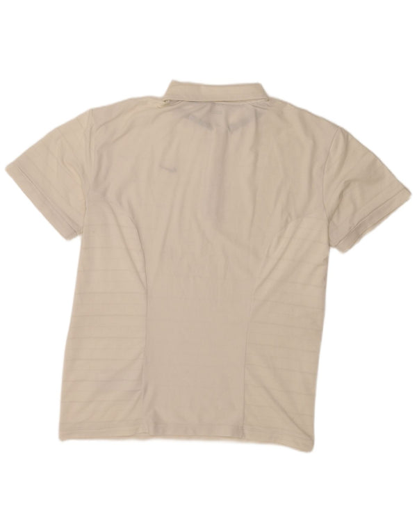 Camisa polo masculina Nike UK 47/48 2XL poliéster listrado branco
