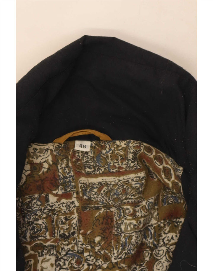 Jaqueta bomber acolchoada masculina vintage IT 48 marrom médio