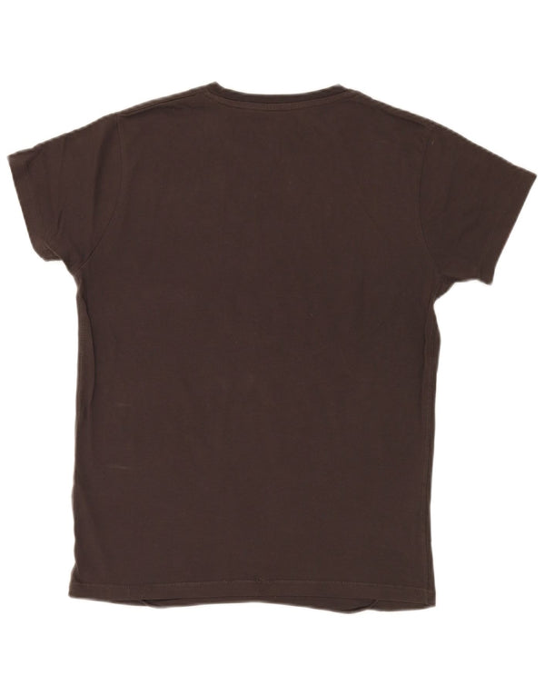 Camiseta masculina gráfica Jack & Jones Top pequeno algodão marrom