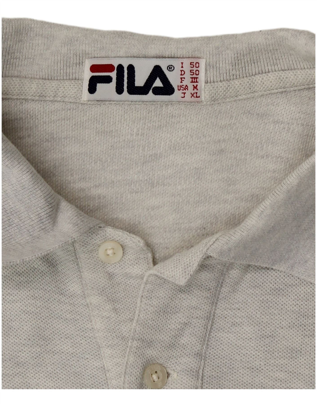 Camisa polo masculina Fila IT 50 cinza médio