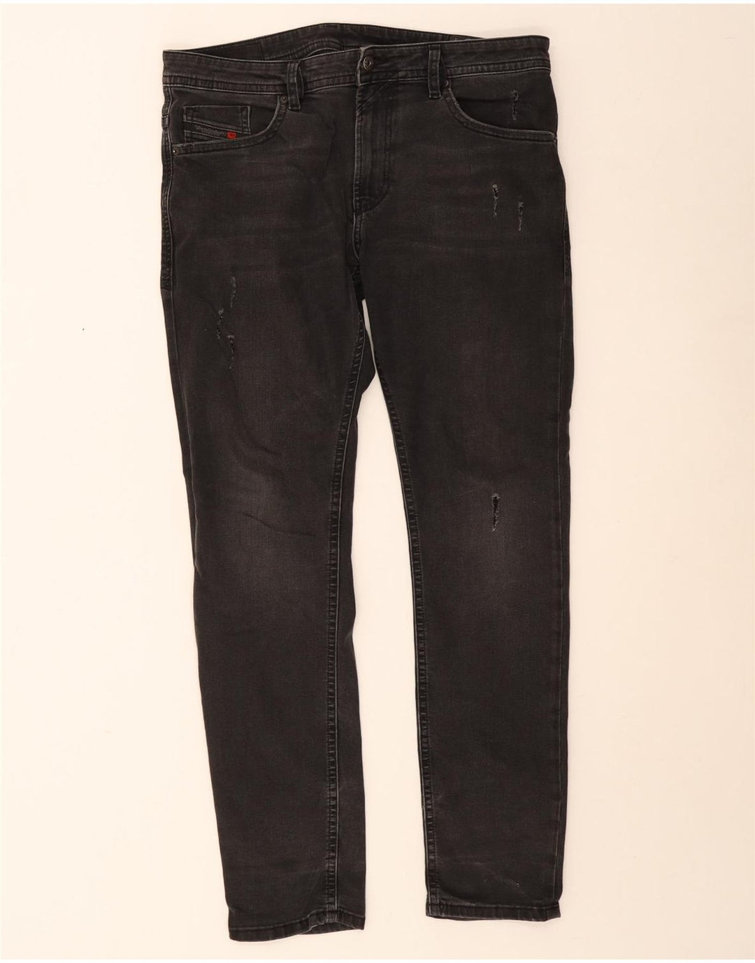 Jeans masculino diesel desgastado slim W34 L30 algodão cinza