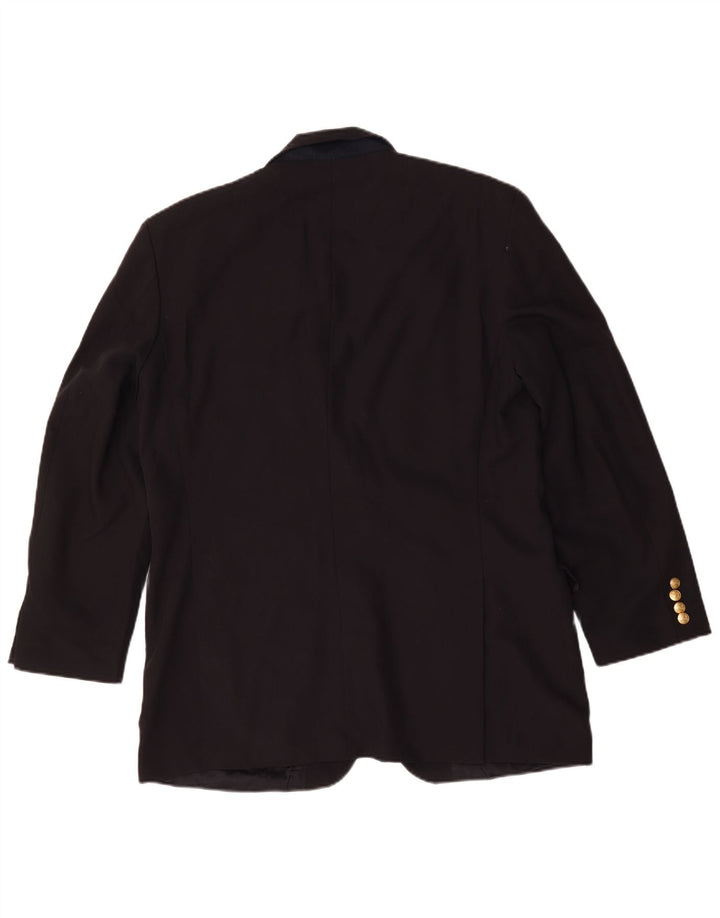 Jaqueta blazer masculina de 2 botões Marks & Spencer Reino Unido 42 grande lã azul marinho
