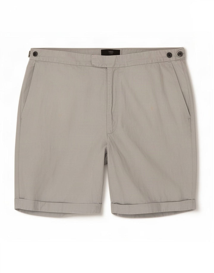 Shorts Chino Masculino Marks & Spencer XL W38 Azul Lyocell