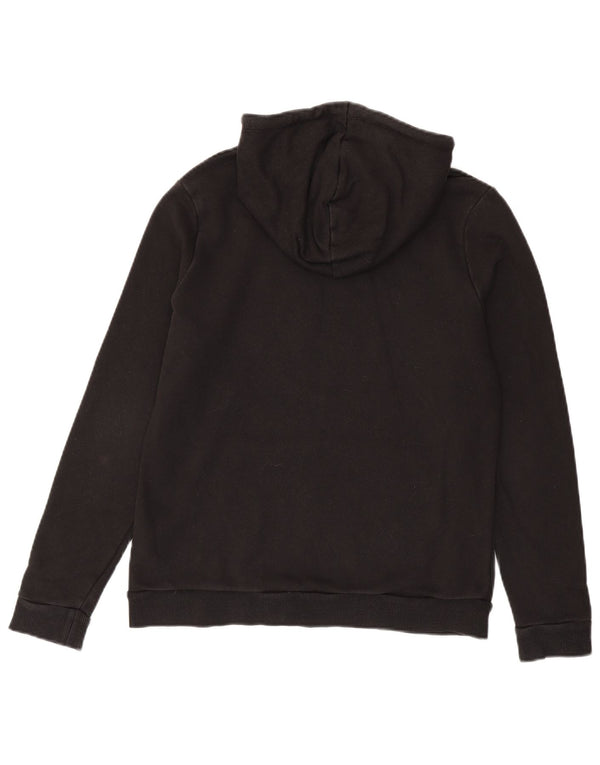 Puma feminino gráfico moletom com capuz Reino Unido 16 grande algodão preto
