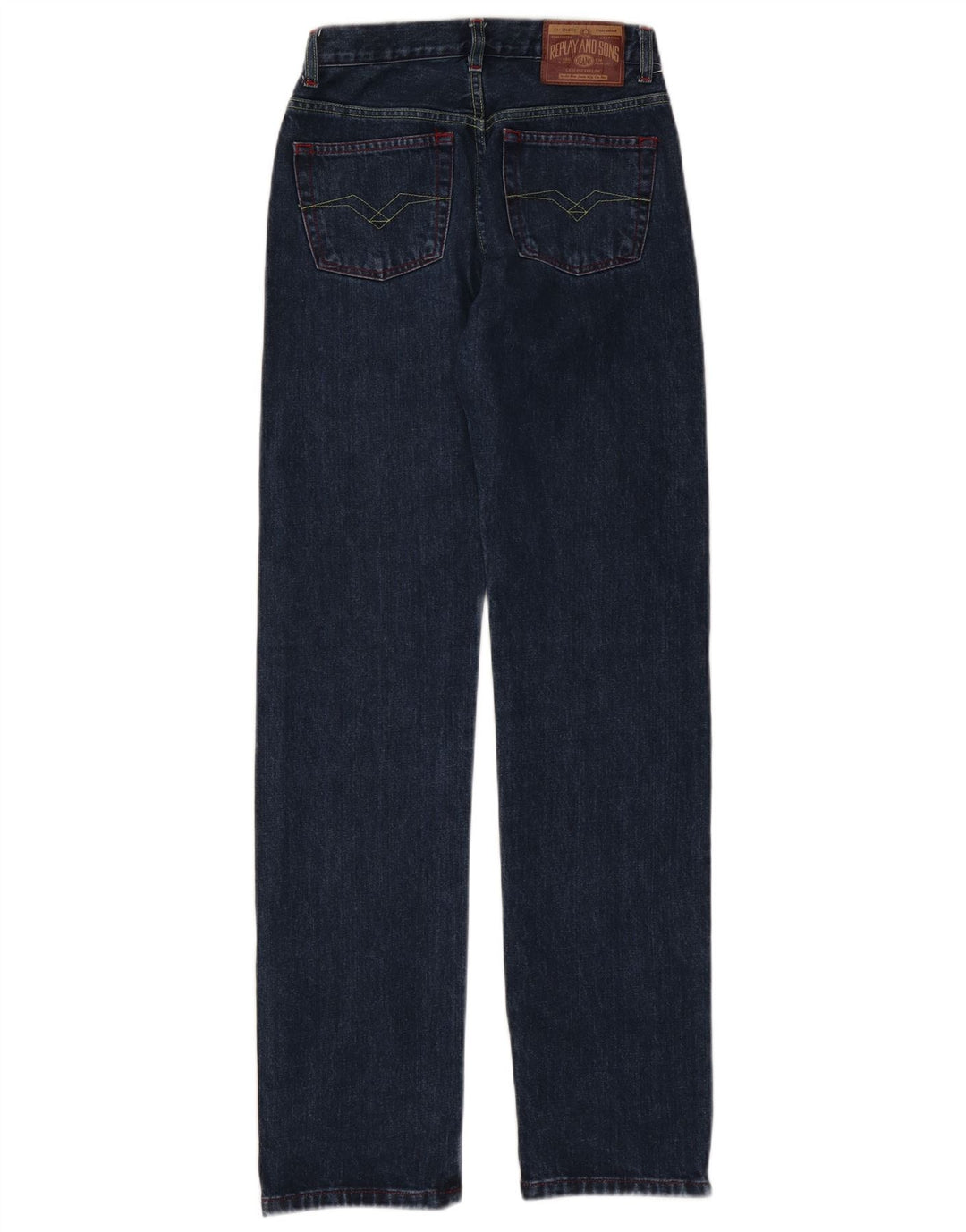 Replay Jeans reto feminino W25 L32 algodão azul