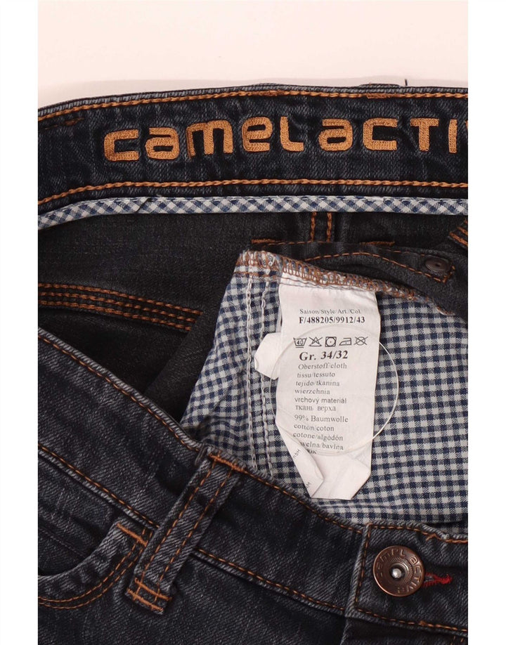 Calça jeans reta masculina Camel Active W34 L32 algodão azul