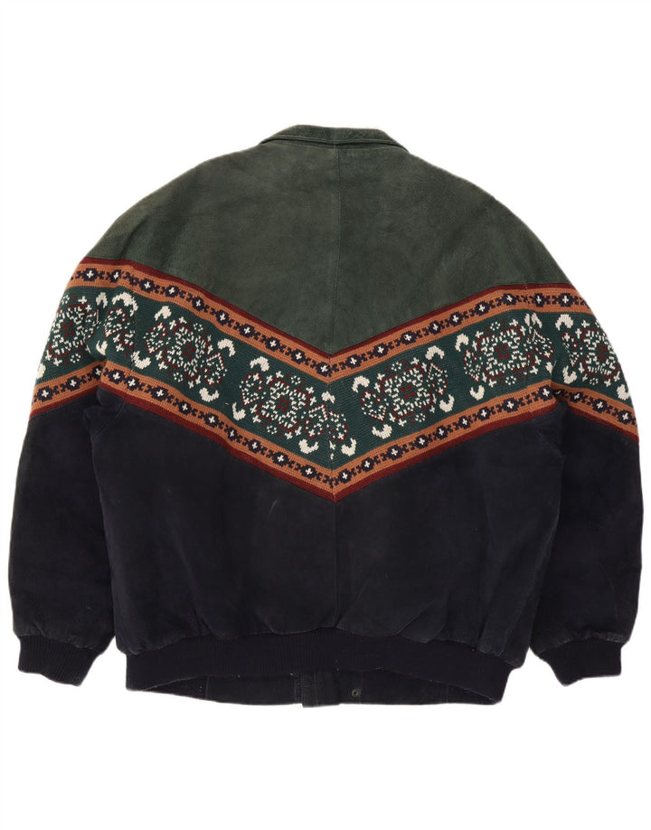 Cable Car Clothiers Mens Shearling Jacket UK 44 2XL Multicolorido Fair Isle