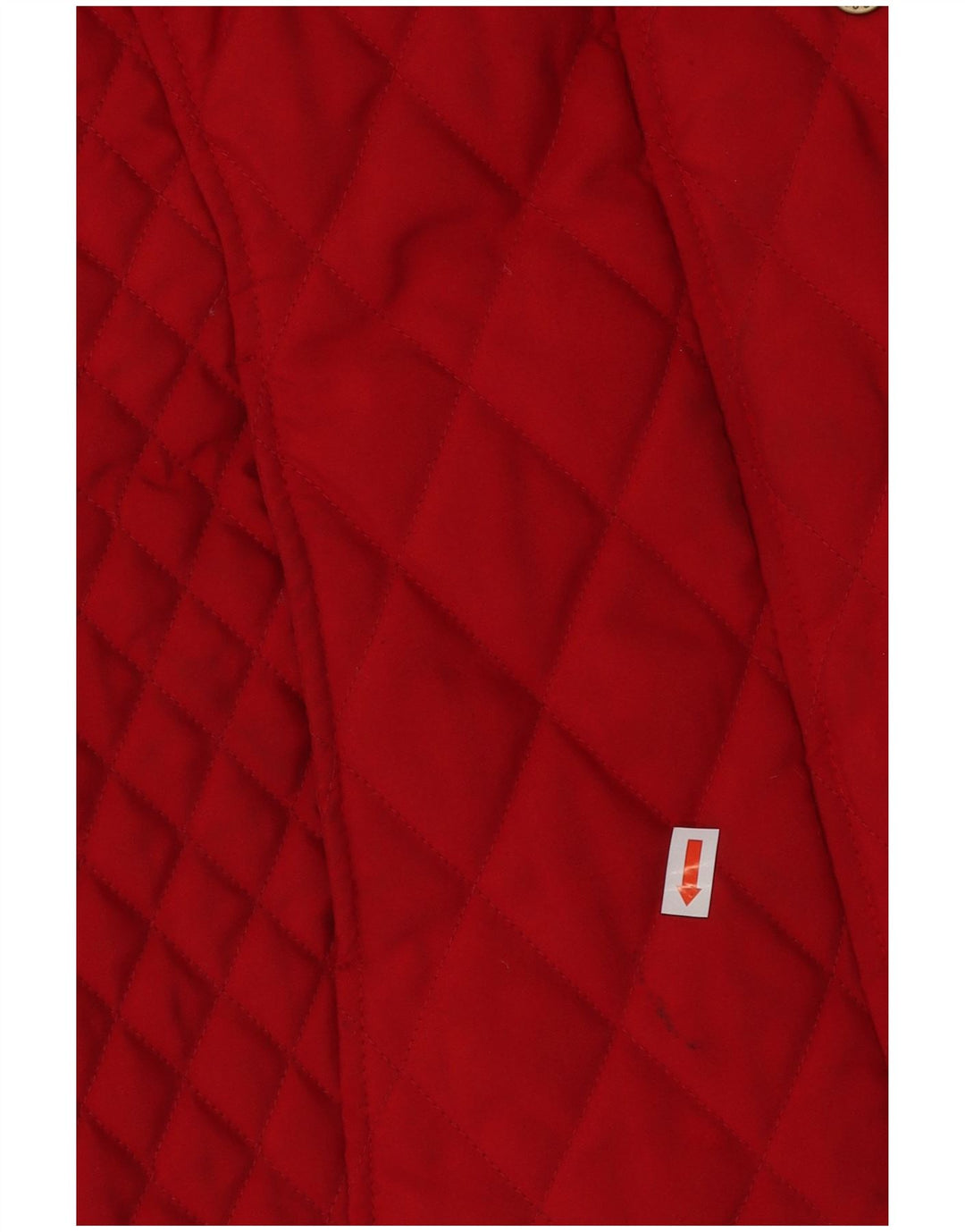 Colete acolchoado feminino BARBOUR UK 12 poliéster vermelho médio