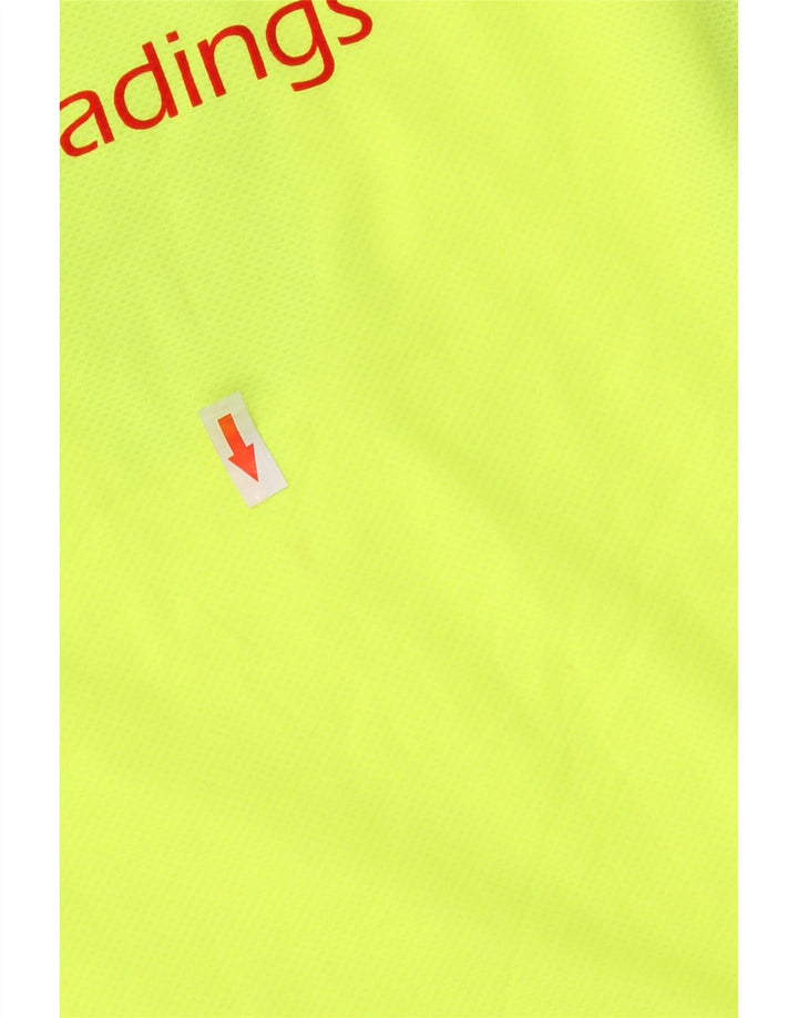 Adidas Mens Graphic T-Shirt Top Grande Verde Colorblock Poliéster