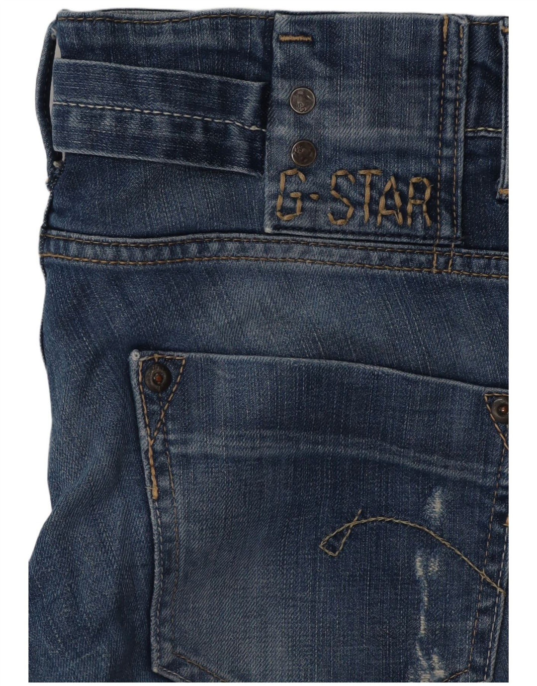 Jeans retos femininos desgastados G-STAR W29 L30 azul