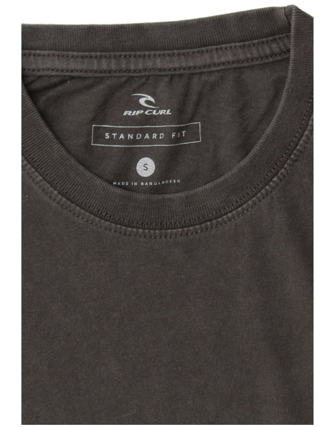 Camiseta masculina RIP CURL com ajuste padrão gráfico pequeno cinza