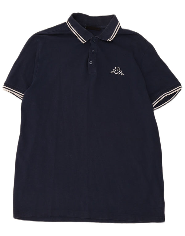 Camisa polo masculina Kappa XL azul marinho algodão