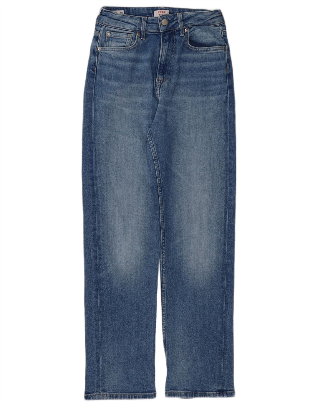 PEPE JEANS Jeans reto feminino W25 L28 algodão azul