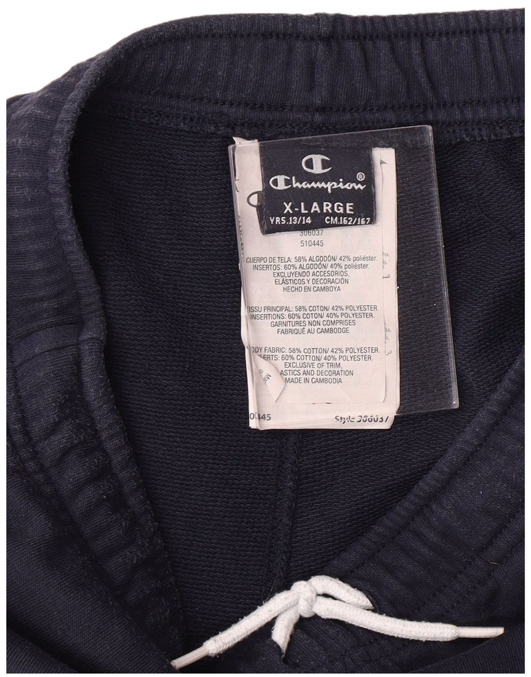 CHAMPION Meninos Calças de Treino Gráfico Joggers 13-14 Anos Azul Marinho