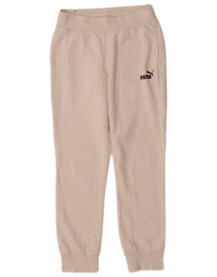 Calça de treino feminina Puma Joggers UK 10 pequeno poliéster cinza